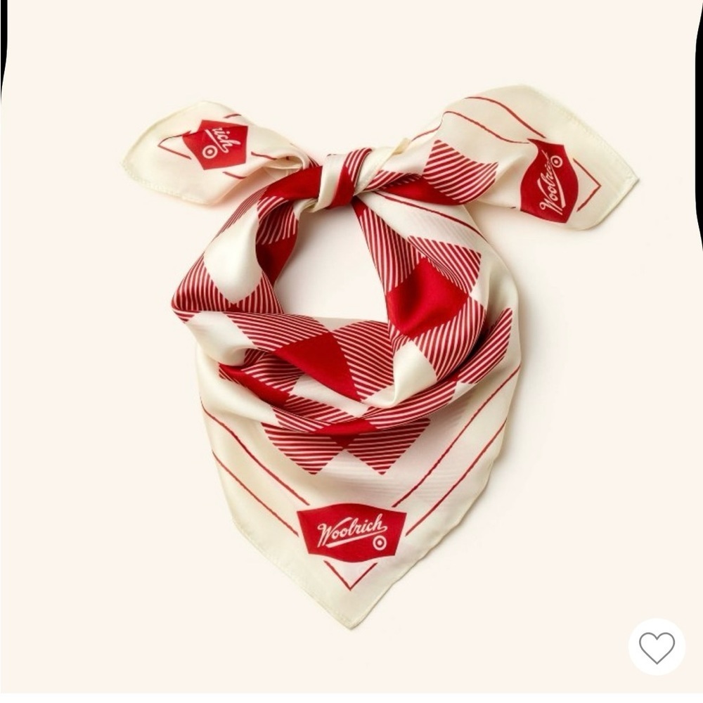 Woolrich x Target Red White Buffalo Check Bandana Scarf SOLD OUT